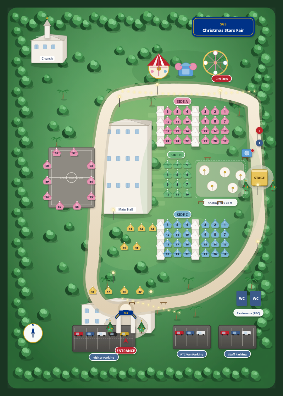 Christmas Stars Fair map